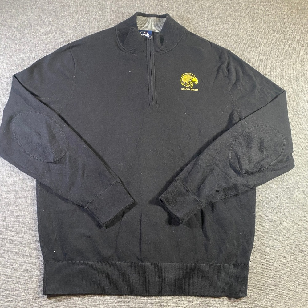 Cutter & Buck Cal State Golden Eagles Quarter Zip Pullover Sweater Mens Large L